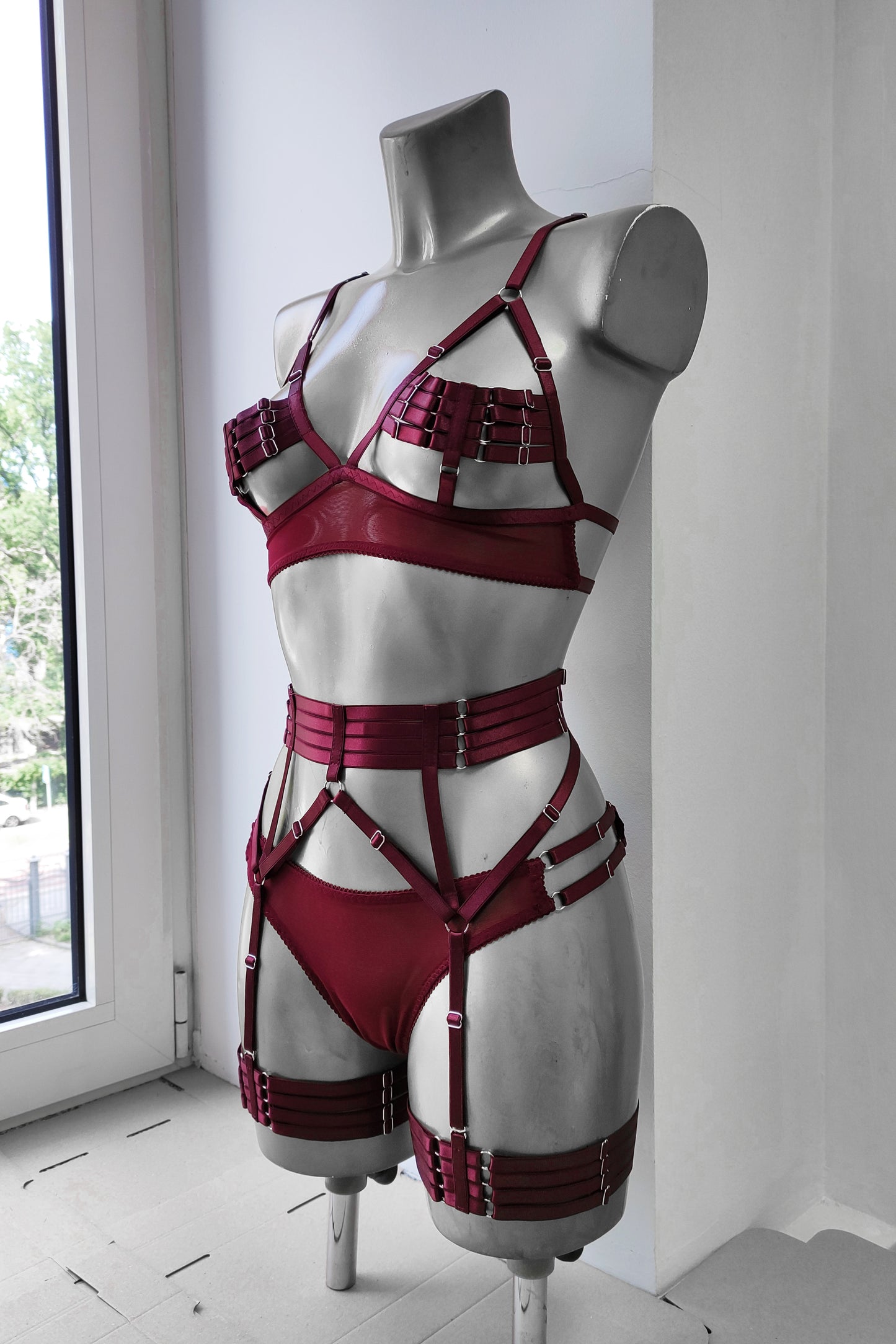 Morgana - harness women lingerie set