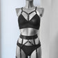 Morwi - black transparent woman lingerie set