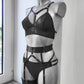 Morwi - black transparent woman lingerie set