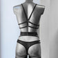 Morwi - black transparent woman lingerie set