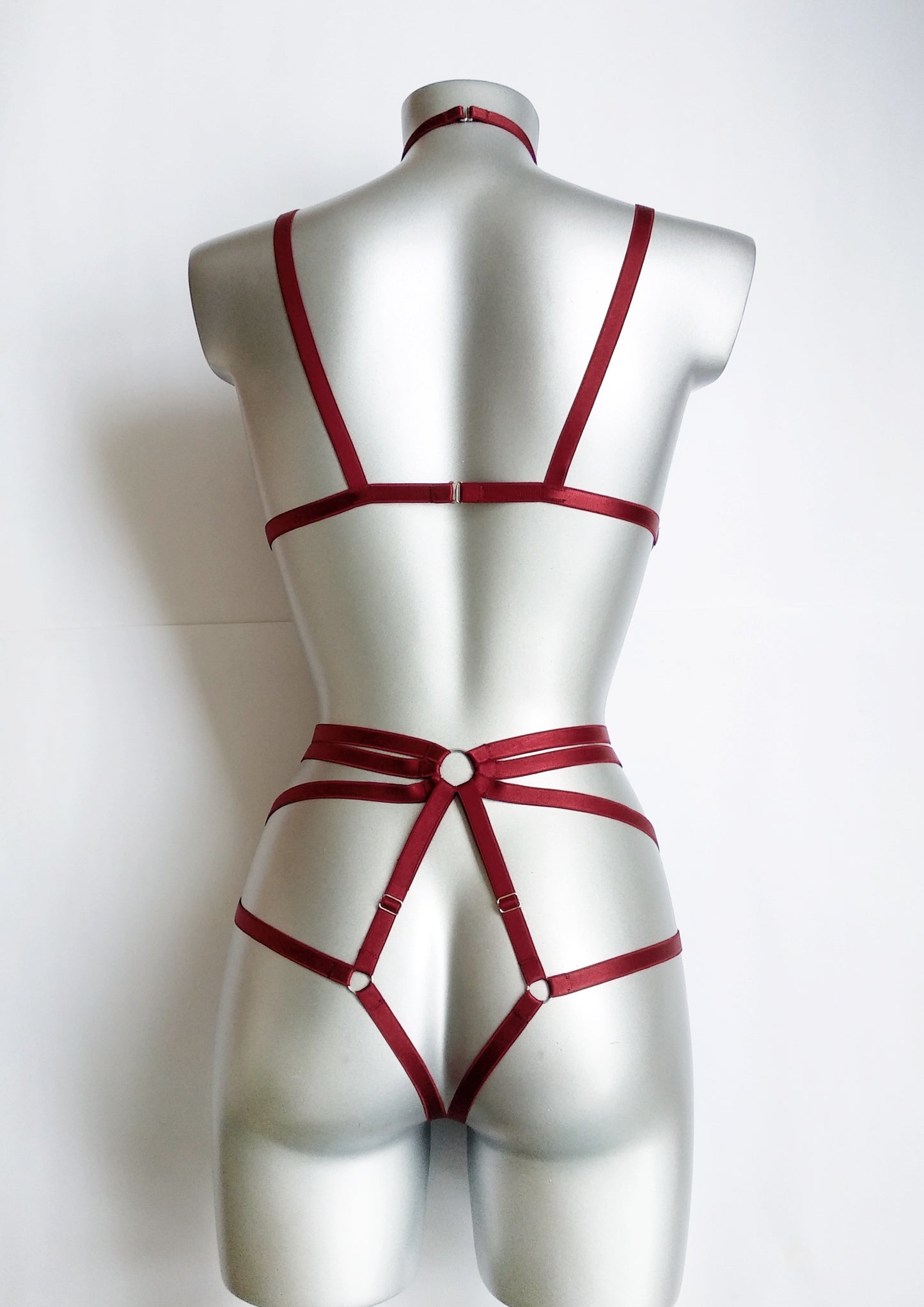Kitana II - collar harness lingerie set for women