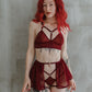 Willow - transparent women mesh sheer lingerie set