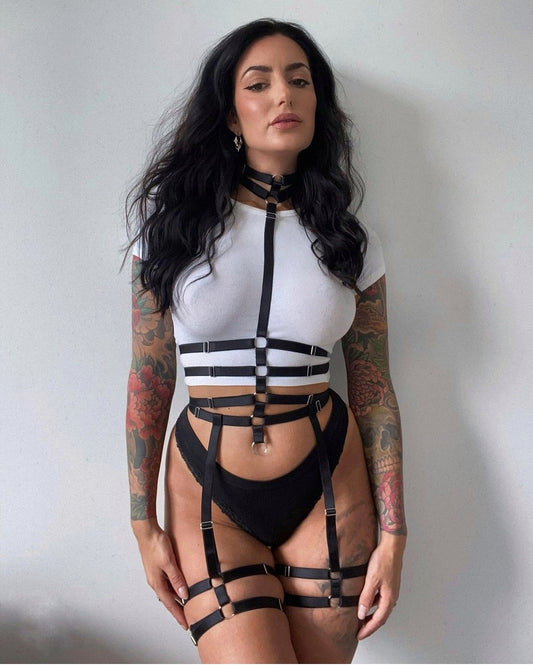 Sceleton - full body gothic harness