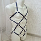 Kvasir men - navy blue cage harness male lingerie