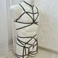 Vali men - black collar chest harness set
