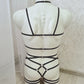 Vali men - black collar chest harness set