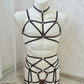 Vali men - black collar chest harness set