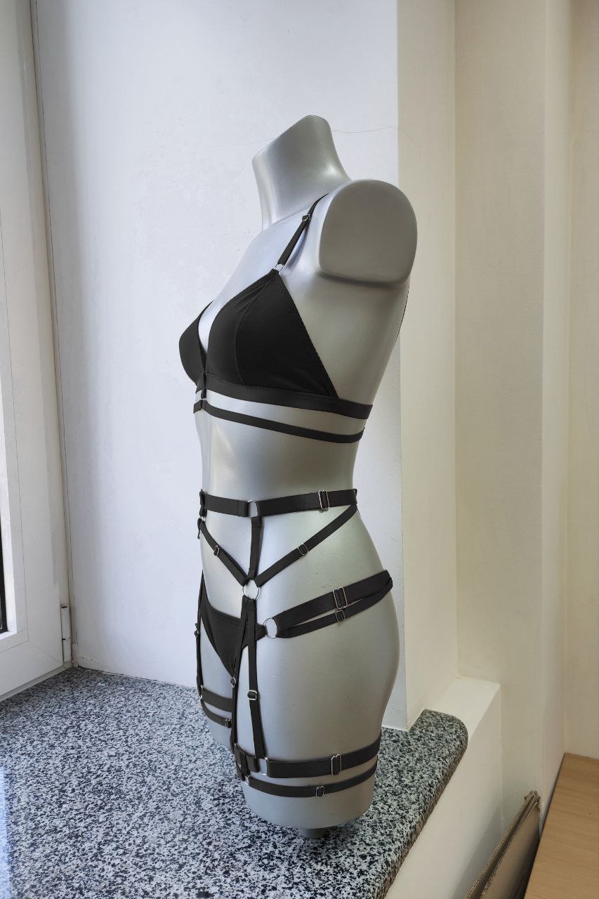 Ravenna - black women alternative lingerie set