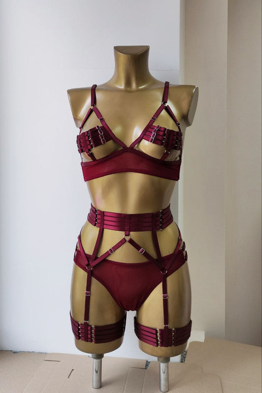 Morgana - harness women lingerie set