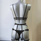 Ravenna - black women alternative lingerie set