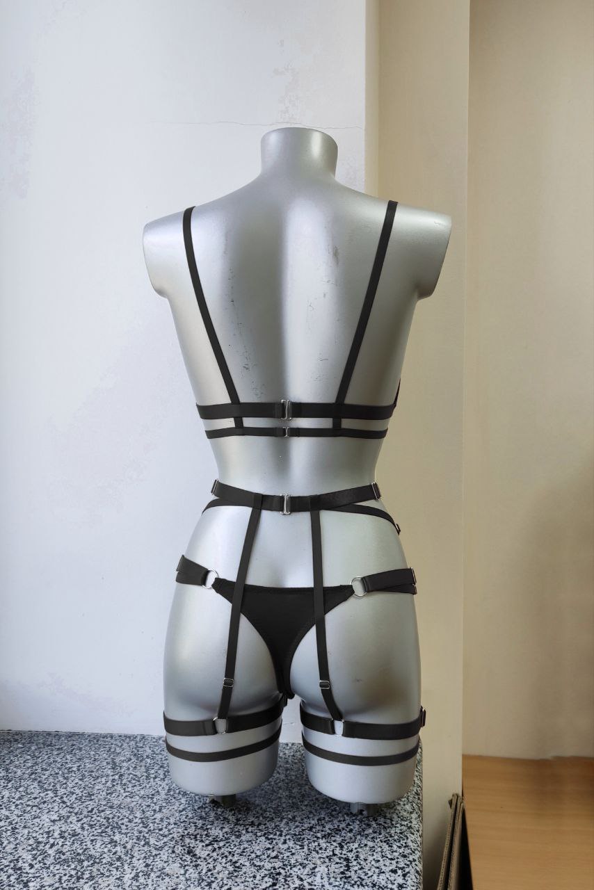 Ravenna - black women alternative lingerie set