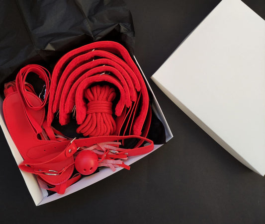 BDSM set present box - sex toys gift for girlfriend with bondage cuffs