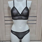 Ella - sheer lingerie set from black mesh