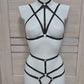 Katniss II - black harness lingerie set for women