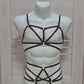 Kitana men - burgundy harness set jockstraps for man