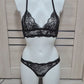 Buffy - black lace lingerie set female