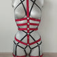 Scylla - full body harness women crotchless lingerie