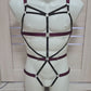 Latis men - wine bodysuit rave clothing