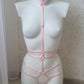 Alaris - pink elastic harness lingerie