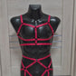 Baldur men - red harness lingerie rave outfit