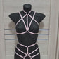 Katniss II - pink harness lingerie kinky party outfit