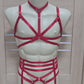 Persephone II men - red joskstraps for man harness lingerie set