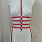 Sceleton - red full body harness lingerie valentines gift for women