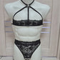 Laksmi men - black crotchless open back lingerie set