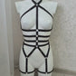 Zeus - black harness lingerie festival outfit