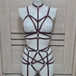 Kitana & Scorpion - wine full body harness set female